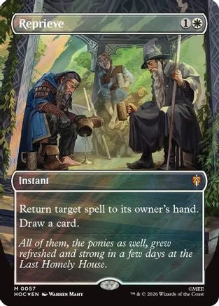 Reprieve (Borderless) (Surge Foil) (HOC-057) - The Hobbit: Eternal-Legal Foil - Card Brawlers