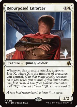 Repurposed Enforcer (PPFRA-019) - Promo Pack: Reality Fracture Foil - Card Brawlers