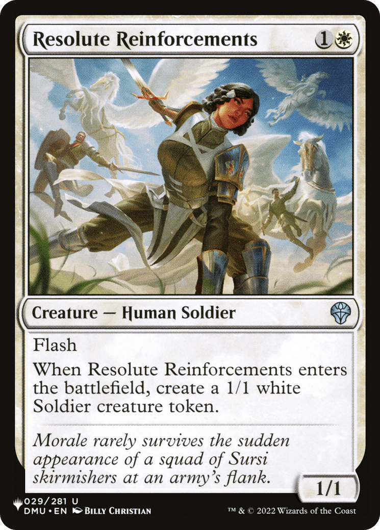 Resolute Reinforcements [The List] - Card Brawlers
