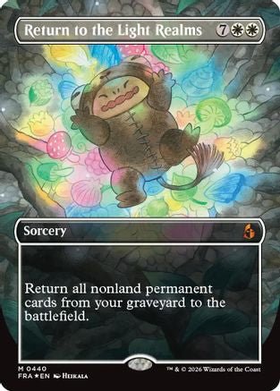 Return to the Light Realms (Borderless) (0440) (FRA-440) - Reality Fracture Foil - Card Brawlers