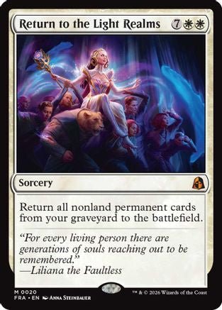 Return to the Light Realms (FRA-020) - Reality Fracture Foil - Card Brawlers