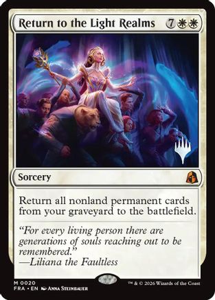 Return to the Light Realms (PPFRA-020) - Promo Pack: Reality Fracture Foil - Card Brawlers