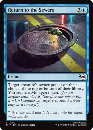 Return to the Sewers (TMT-052) - Teenage Mutant Ninja Turtles - Card Brawlers