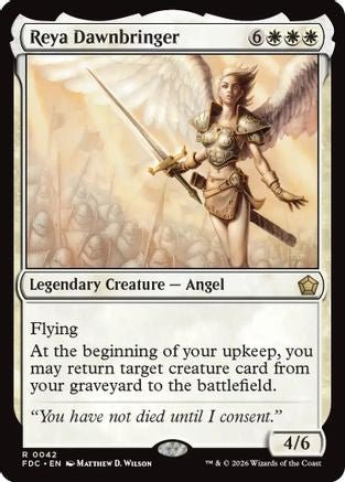 Reya Dawnbringer (FDC-042) - Commander: Foundations - Card Brawlers