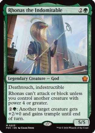 Rhonas the Indomitable (FDC-223) - Commander: Foundations - Card Brawlers