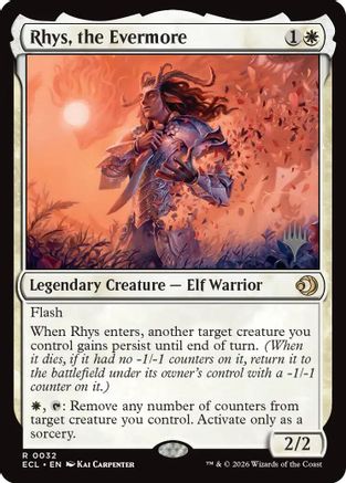 Rhys, the Evermore (PPECL-032) - Promo Pack: Lorwyn Eclipsed Foil - Card Brawlers