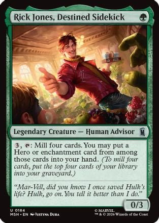 Rick Jones, Destined Sidekick (MSH-184) - Marvel Super Heroes - Card Brawlers