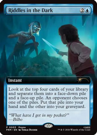 Riddles in the Dark (Extended Art) (PRM-003) - Promo Pack: The Hobbit Foil - Card Brawlers