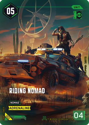 Riding Nomad (003) - Edgerunner Open Season 1 Foil - Card Brawlers