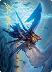 Righteous Valkyrie Art Card (Gold - Stamped Signature) [Kaldheim Art Series] - Card Brawlers