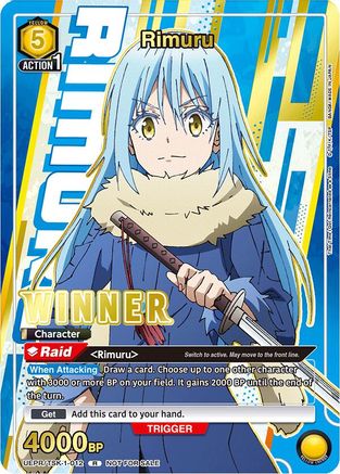 Rimuru (012) (Winner) (UEPR/TSK-1-012) - Union Arena Promotion Cards Foil - Card Brawlers