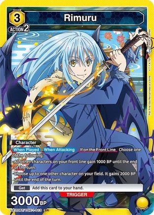 Rimuru (013) (UE20BT/TSK-1-013) - UE20BT That Time I Got Reincarnated as a Slime Foil - Card Brawlers