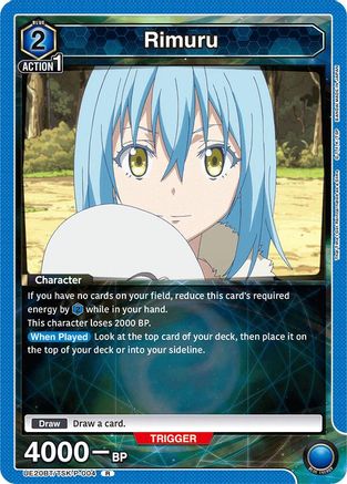 Rimuru (P-004) (UE20BT/TSK-P-004) - UE20BT That Time I Got Reincarnated as a Slime Foil - Card Brawlers