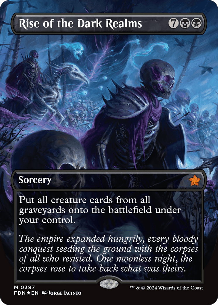 Rise of the Dark Realms (Borderless) (Mana Foil) [Foundations] - Card Brawlers