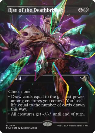 Rise of the Deathbringer (Borderless) (Facet Foil) (FRA-454) - Reality Fracture Foil - Card Brawlers