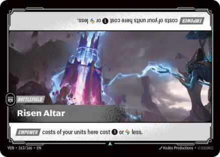Risen Altar (163/166) - Vendetta Foil - Card Brawlers