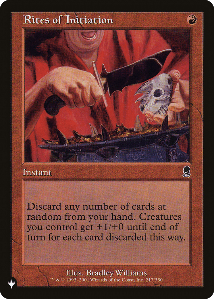 Rites of Initiation [The List] - Card Brawlers