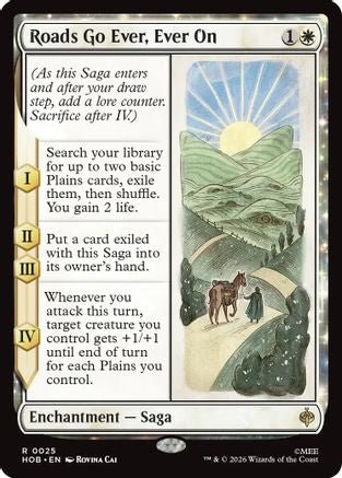 Roads Go Ever, Ever On (HOB-025) - The Hobbit Foil - Card Brawlers