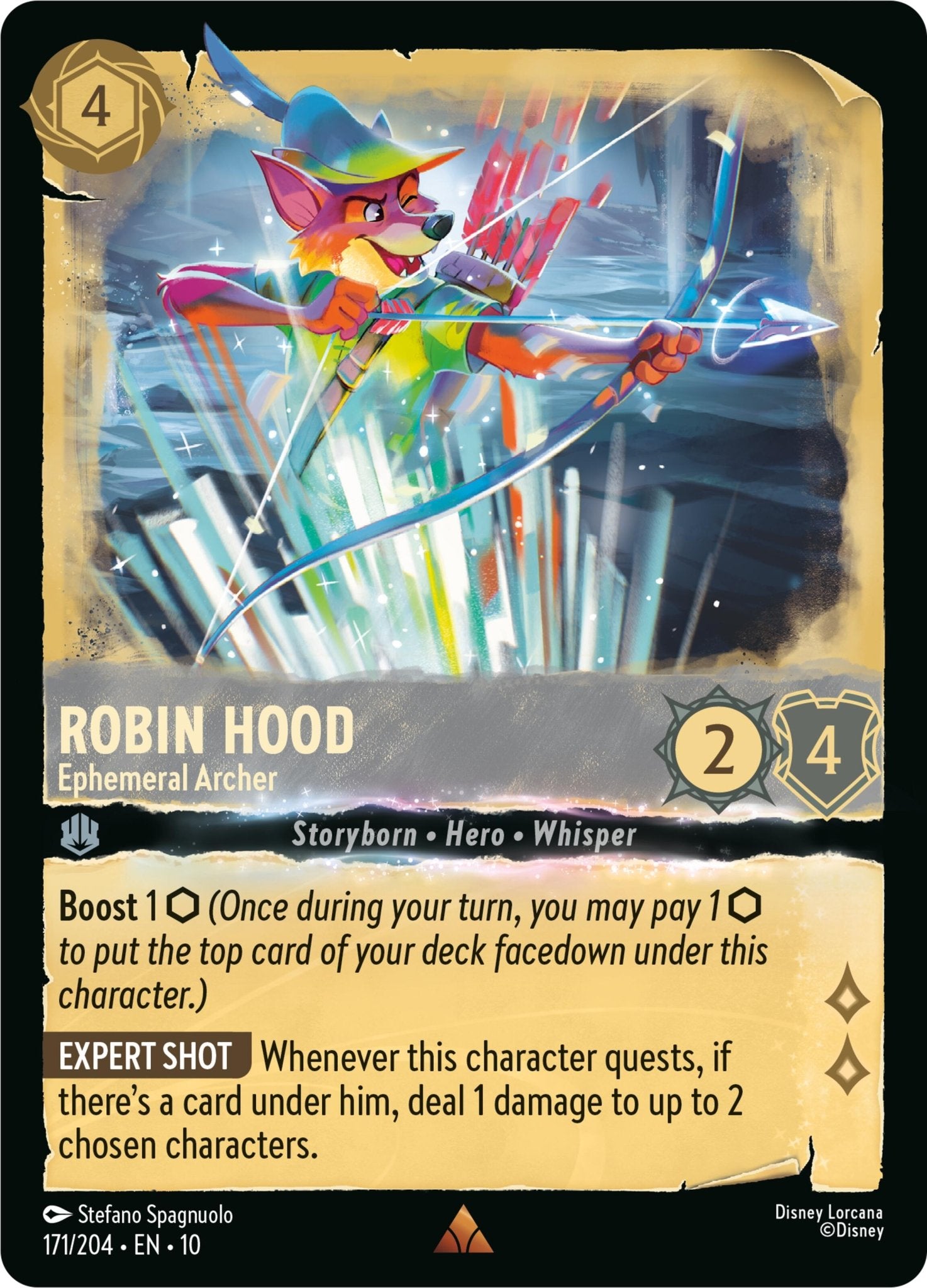 Robin Hood - Ephemeral Archer (171/204) [Whispers in the Well] - Card Brawlers