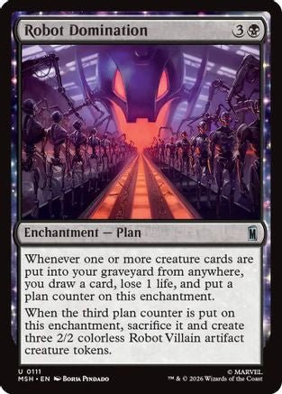 Robot Domination (MSH-111) - Marvel Super Heroes Foil - Card Brawlers