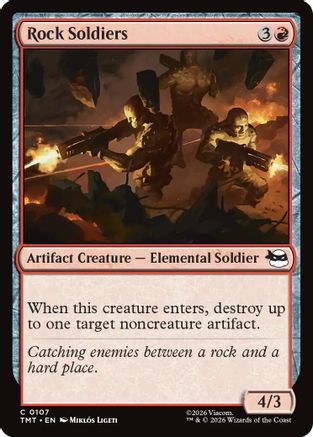 Rock Soldiers (TMT-107) - Teenage Mutant Ninja Turtles - Card Brawlers