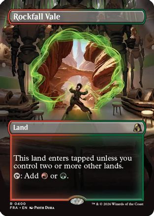 Rockfall Vale (Borderless) (FRA-400) - Reality Fracture - Card Brawlers