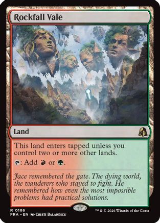 Rockfall Vale (FRA-186) - Reality Fracture Foil - Card Brawlers