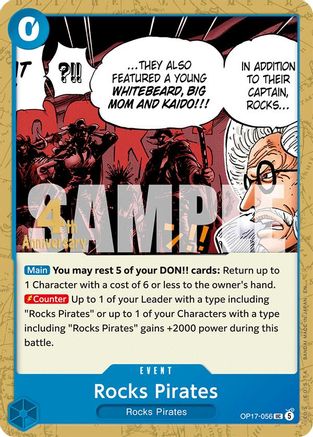 Rocks Pirates (OP17-056) - The World's Strongest Warriors Release Event Cards - Card Brawlers