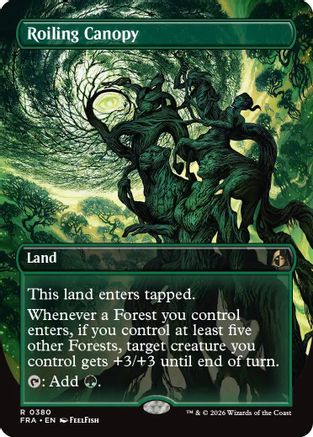 Roiling Canopy (Borderless) (FRA-380) - Reality Fracture - Card Brawlers
