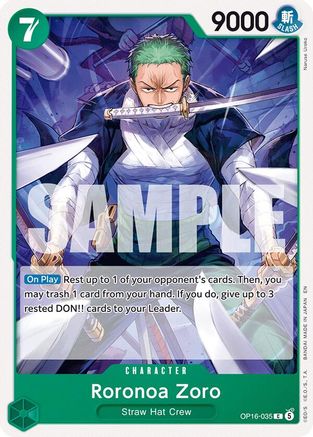 Roronoa Zoro (035) (OP16-035) - The Time of Battle - Card Brawlers