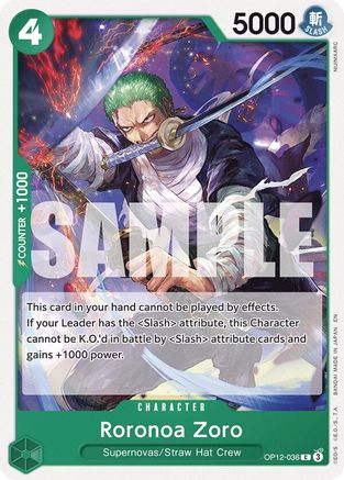 Roronoa Zoro (036) (OP12-036) - Legacy of the Master - Card Brawlers