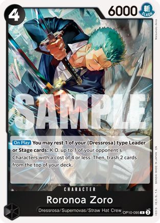 Roronoa Zoro - OP10-095 (Reprint) (OP10-095) - Premium Booster -The Best- Vol. 2 Foil - Card Brawlers
