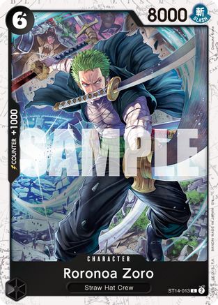 Roronoa Zoro - ST14-013 (Pirate Foil) (ST14-013) - Premium Booster -The Best- Vol. 2 Foil - Card Brawlers