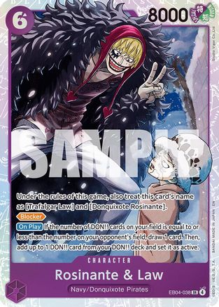 Rosinante & Law (EB04-038) - The Azure Sea's Seven Foil - Card Brawlers