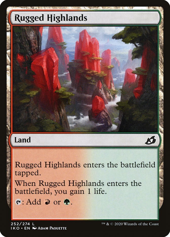 Rugged Highlands [Ikoria: Lair of Behemoths] - Card Brawlers