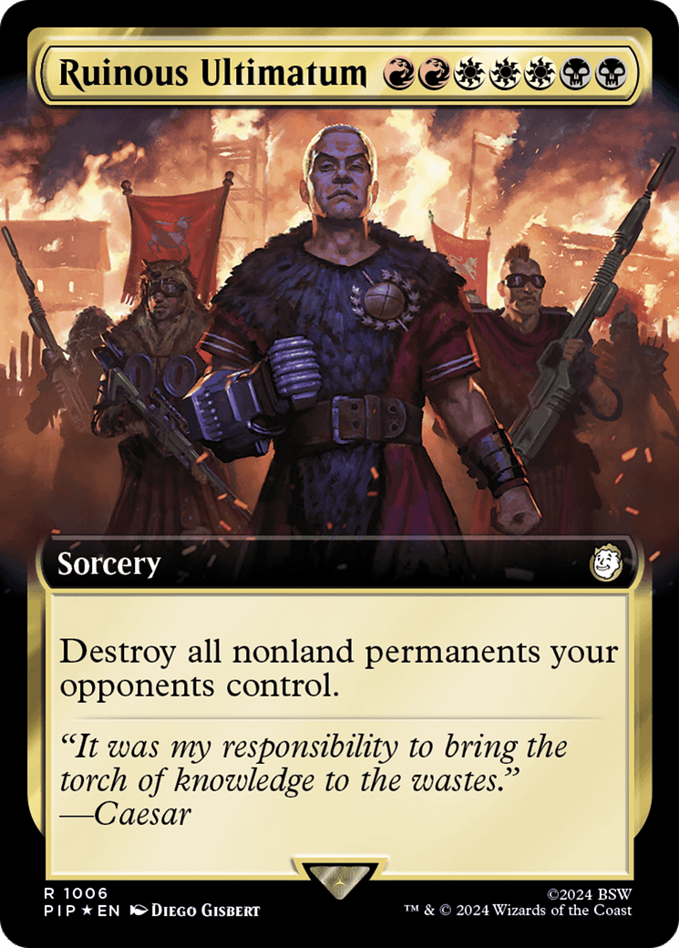 Ruinous Ultimatum (Extended Art) (Surge Foil) [Fallout] - Card Brawlers