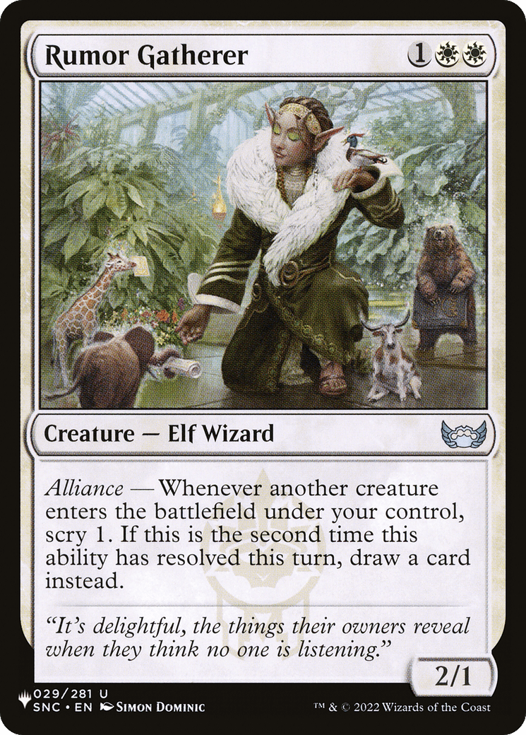 Rumor Gatherer [The List] - Card Brawlers