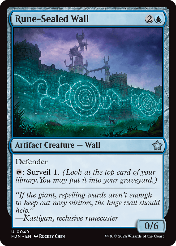 Rune - Sealed Wall [Foundations] - Card Brawlers