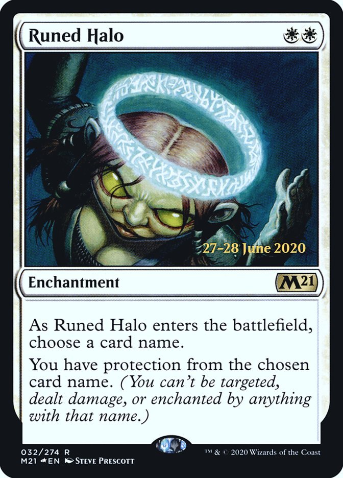 Runed Halo [Core Set 2021 Prerelease Promos] - Card Brawlers