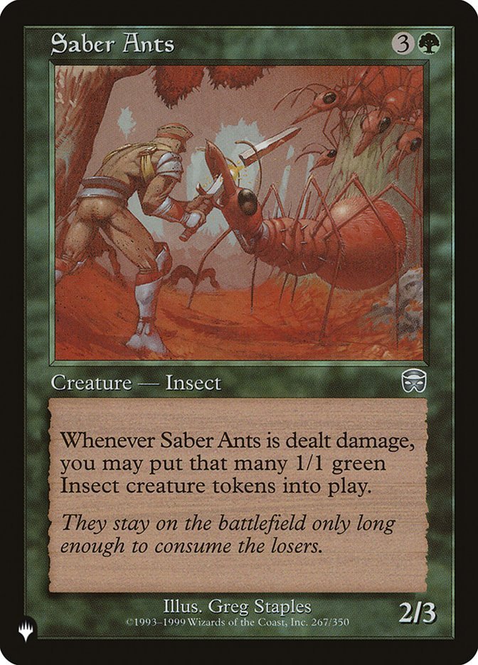 Saber Ants [The List] - Card Brawlers