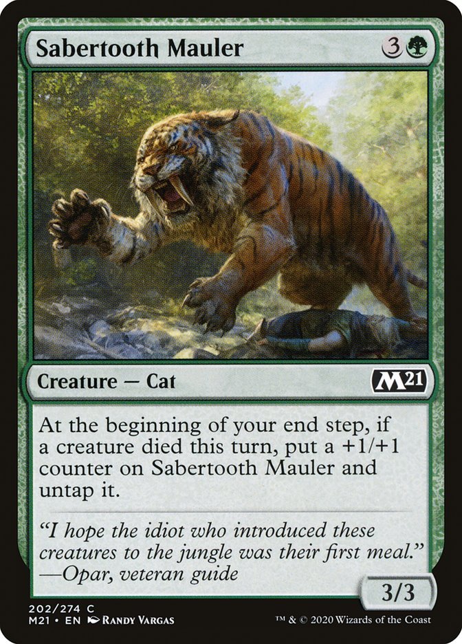 Sabertooth Mauler [Core Set 2021] - Card Brawlers
