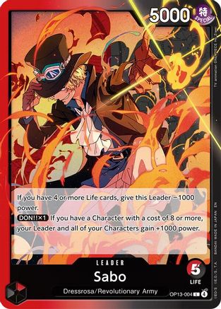Sabo (004) (OP13-004) - Carrying On His Will - Card Brawlers
