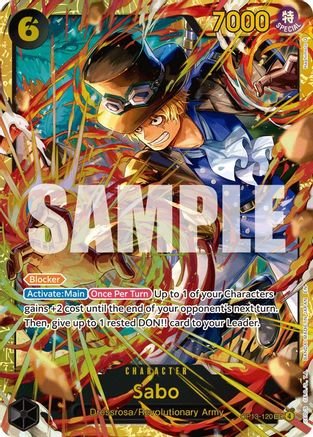 Sabo (120) (OP13-120) - Carrying On His Will Foil - Card Brawlers