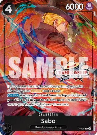Sabo (CS 26-27 Celebration Pack) (P-105) - One Piece Promotion Cards Foil - Card Brawlers