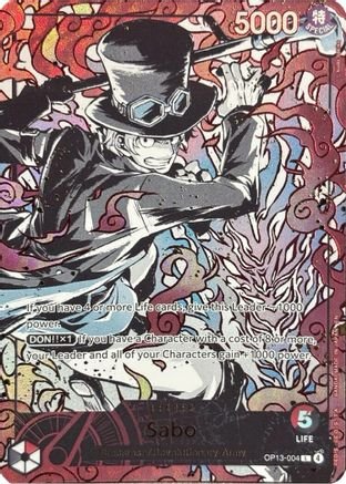 Sabo (English Version 3rd Anniversary Set) (OP13-004) - One Piece Promotion Cards Foil - Card Brawlers