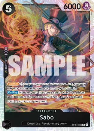 Sabo - OP04-083 (Reprint) (OP04-083) - Premium Booster -The Best- Vol. 2 Foil - Card Brawlers