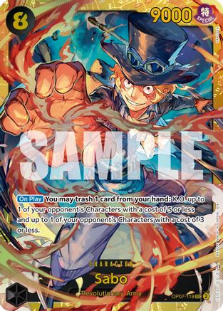 Sabo - OP07-118 (Reprint) (OP07-118) - Premium Booster -The Best- Vol. 2 Foil - Card Brawlers