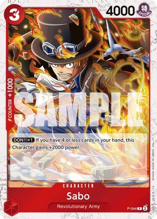 Sabo - P-044 (Pirate Foil) (P-044) - Premium Booster -The Best- Vol. 2 Foil - Card Brawlers