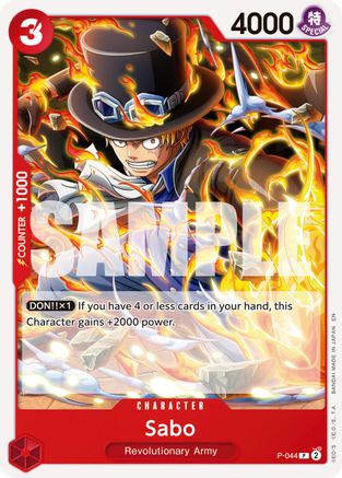 Sabo - P-044 (Reprint) (P-044) - Premium Booster -The Best- Vol. 2 - Card Brawlers