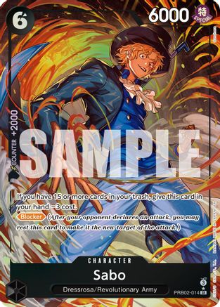 Sabo - PRB02-014 (Alternate Art) (PRB02-014) - Premium Booster -The Best- Vol. 2 Foil - Card Brawlers